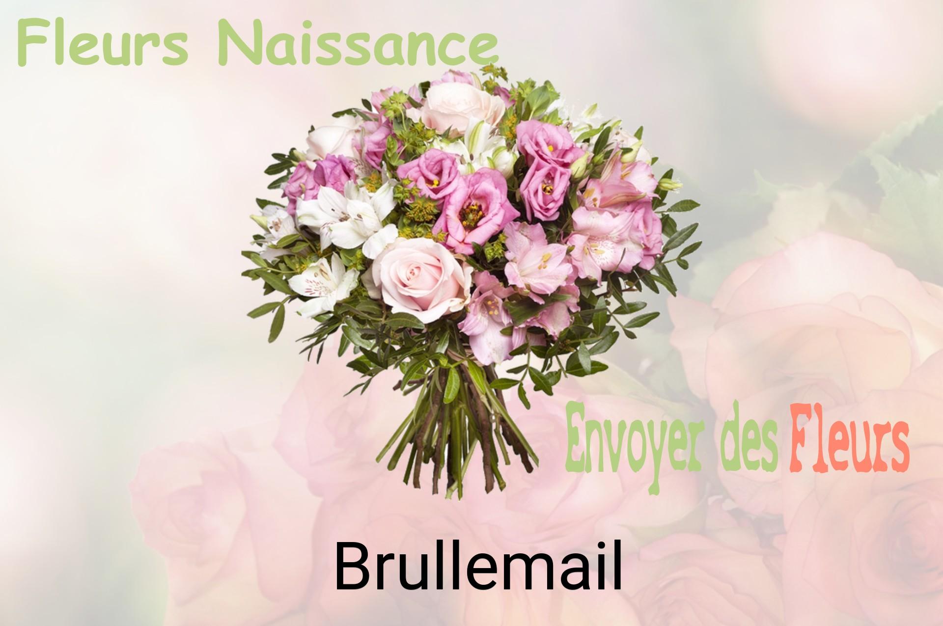 Bouquet de fleurs de naissance livré à Brullemail